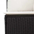 Set Divano da Giardino Modulare vidaXL in Polyrattan con Cuscini