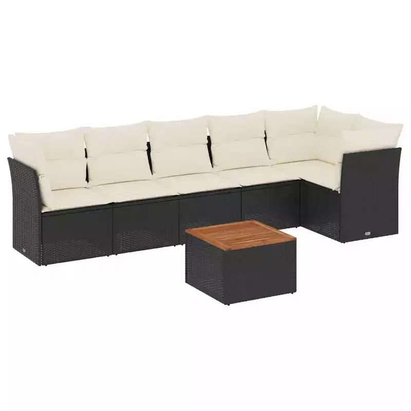 vidaXL Modular Patio Sofa Set in Wicker