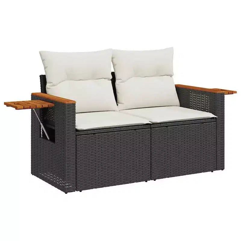 vidaXL Set divano modulare da giardino con cuscini