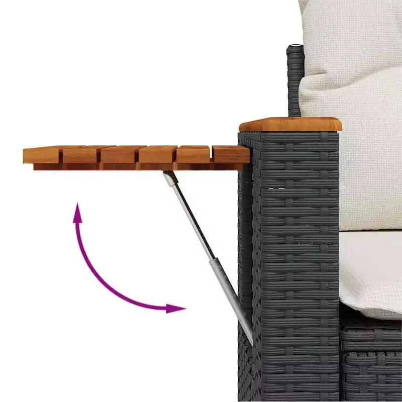 vidaXL Set divano modulare da giardino con cuscini