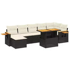 vidaXL Modular Garden Sofa Set with Cushions