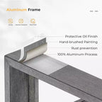 Set di mobili da giardino in alluminio HAPPATIO, set da conversazione da esterno a 3 pezzi oversize con seduta profonda e bracciolo largo, copertura Sunbrella inclusa
