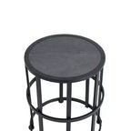Set da salotto moderno per patio Christopher Knight Home Brigitte in metallo con sedia a dondolo e piano del tavolo in ceramica