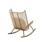 Set da salotto moderno per patio Christopher Knight Home Brigitte in metallo con sedia a dondolo e piano del tavolo in ceramica
