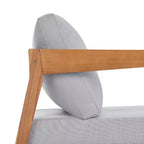 Christopher Knight Home Phachara Set da 4 Pezzi da Patio Moderno in Legno di Acacia con Cuscini e Tavolo a Doghe