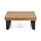 Set Divano Sezionale Esterno a L Patio da Giardino Set Lounge per il Tempo Libero con Tavolino da Caffè e Cuscino Resistente all'Acqua - ModernLuxe