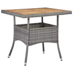 vidaXL Dining Set Grey and brown
