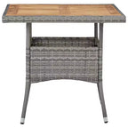vidaXL Dining Set Grey and brown