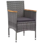 vidaXL Dining Set Grey and brown