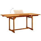 vidaXL Set da pranzo da giardino Legno massello di acacia Legno naturale Set da 5 pezzi