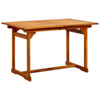 vidaXL Set da pranzo da giardino Legno massello di acacia Legno naturale Set da 5 pezzi