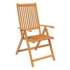 vidaXL Set da pranzo da giardino Legno massello di acacia Legno naturale Set da 5 pezzi