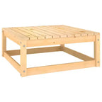 vidaXL Garden Lounge Set Natural wood, Grey cushions Solid pine wood Large