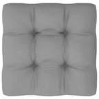 vidaXL Garden Lounge Set Natural wood, Grey cushions Solid pine wood Large