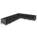 vidaXL Patio Lounge Set Dark grey