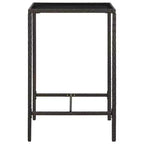 vidaXL Garden Bar Set PE rattan 3 Piece Set Footrest