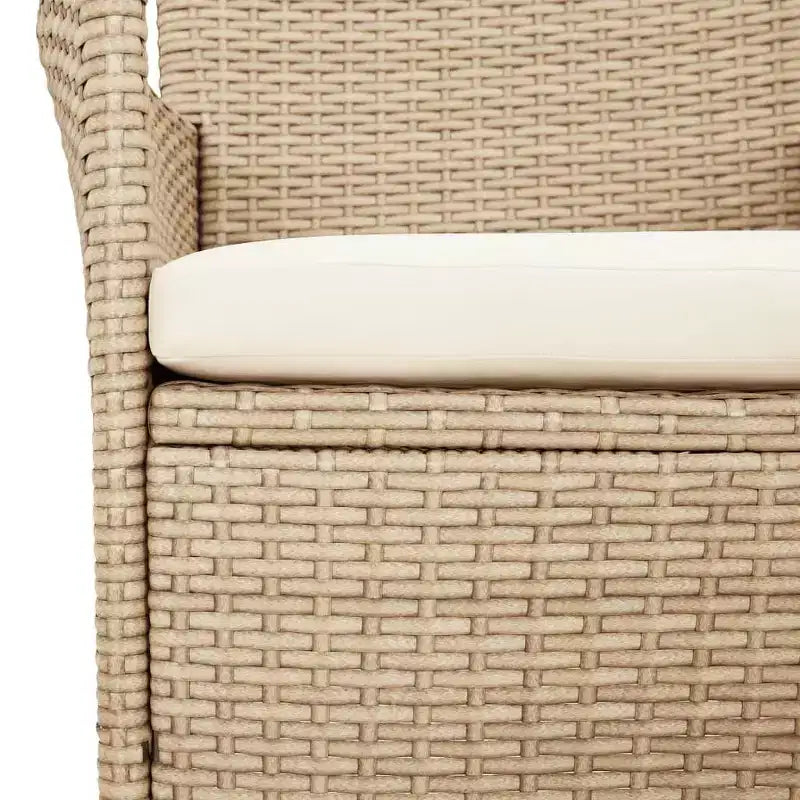 vidaXL Set da pranzo da esterni 4 pz Beige