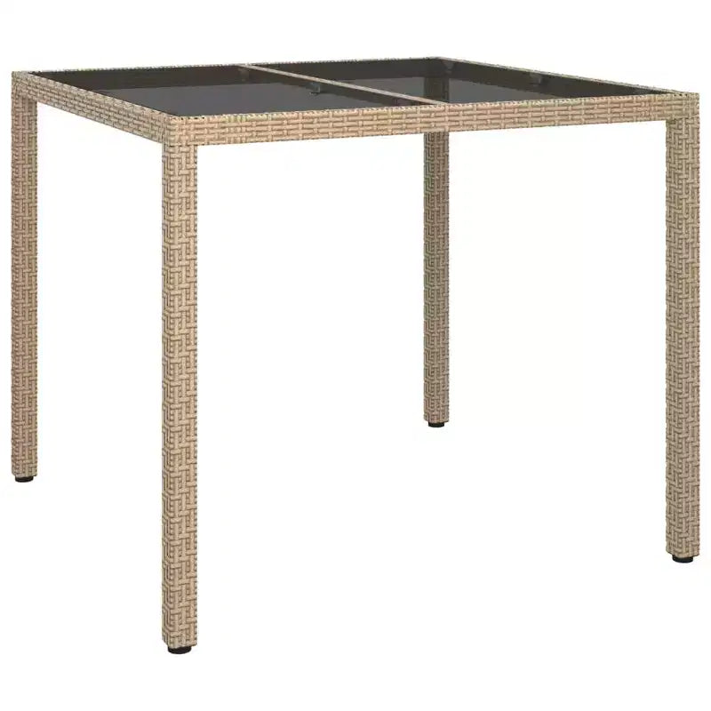 vidaXL Set da pranzo da esterni 4 pz Beige
