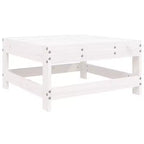 vidaXL Salotto da Giardino Legno naturale Legno massello di pino 7 Pezzi Modulare