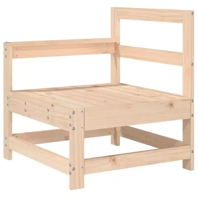 vidaXL Salotto da Giardino Legno naturale Legno massello di pino 7 Pezzi Modulare