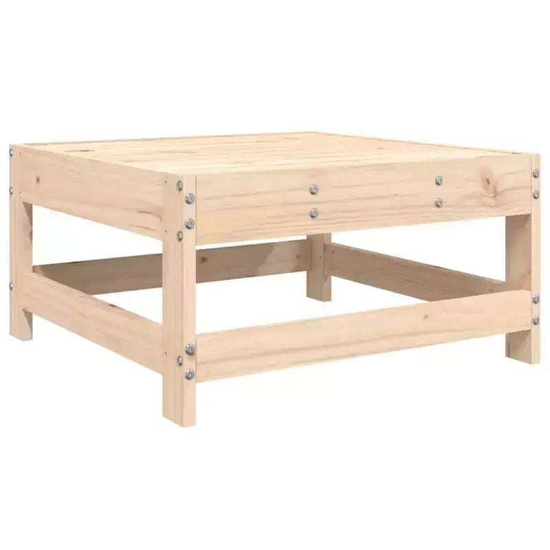 vidaXL Salotto da Giardino Legno naturale Legno massello di pino 7 Pezzi Modulare