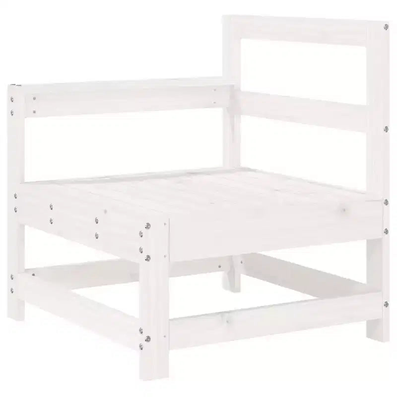 vidaXL Salotto da Giardino Legno naturale Legno massello di pino 7 Pezzi Modulare