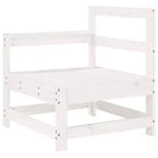 vidaXL Salotto da Giardino Legno naturale Legno massello di pino 7 Pezzi Modulare