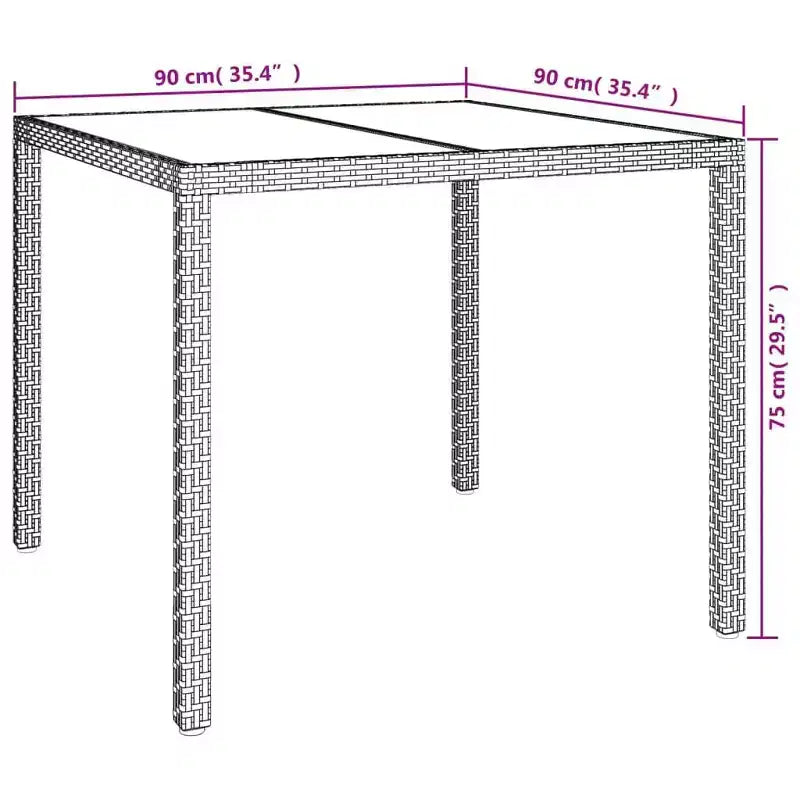 vidaXL Patio Dining Set Set of 4