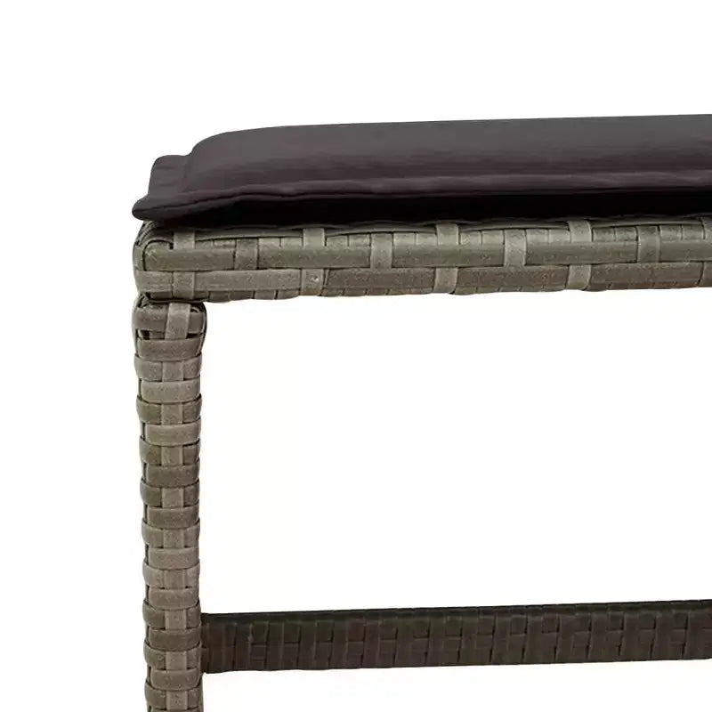 vidaXL Garden Dining Set Grey, Brown, Dark Grey
