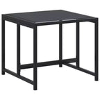 vidaXL Set da pranzo da giardino nero