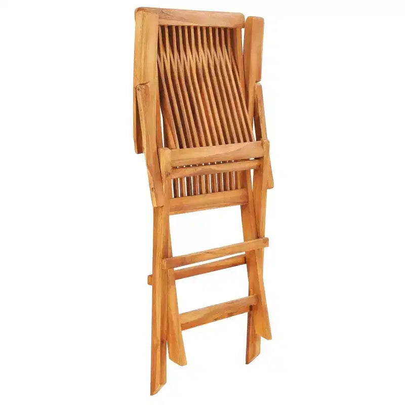 vidaXL Tavolo e sedie da giardino in teak naturale