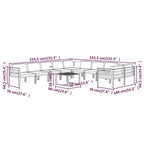 vidaXL Set Divani da Giardino 11 pz con Cuscini Alluminio Antracite
