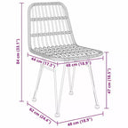 vidaXL Set da pranzo da giardino 5 pz Acciaio verniciato a polvere nero