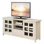 Mobile porta TV con vetrine e ripiani portaoggetti per TV fino a 65"