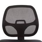 Sedia da ufficio ergonomica senza braccioli con schienale in rete e supporto lombare