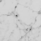 Tavolino a C in finto marmo cromato – Struttura argentata, piano bianco