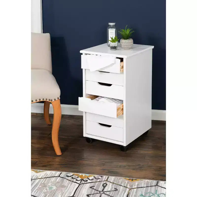 Carrello contenitore a 6 cassetti con rotelle