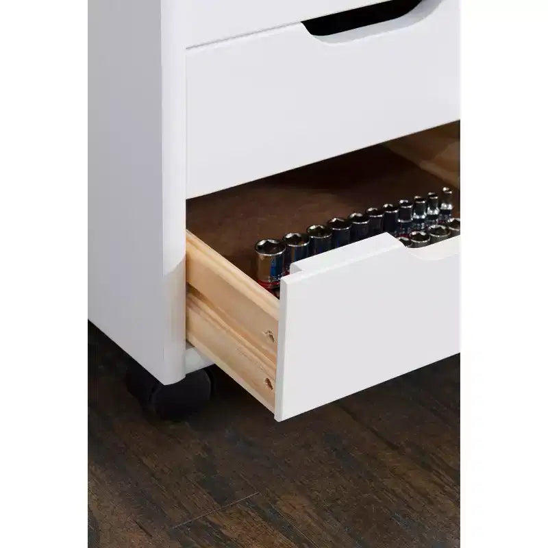 Carrello contenitore a 6 cassetti con rotelle