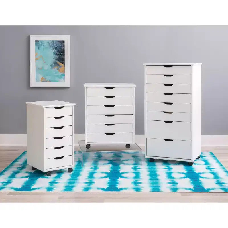 Carrello contenitore a 6 cassetti con rotelle