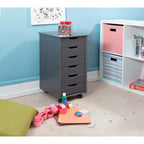 Carrello contenitore a 6 cassetti con rotelle