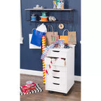 Carrello contenitore a 6 cassetti con rotelle