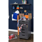 Carrello contenitore a 6 cassetti con rotelle