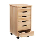 Carrello contenitore a 6 cassetti con rotelle