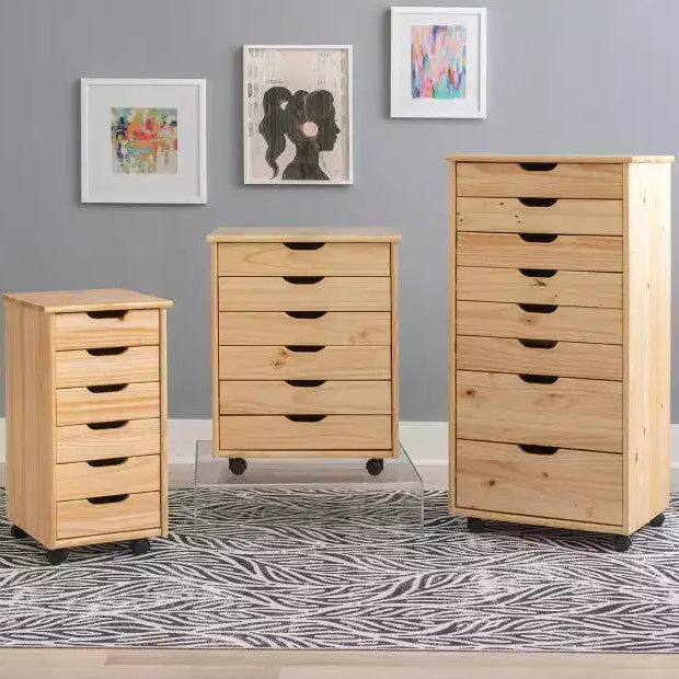 Carrello contenitore a 6 cassetti con rotelle