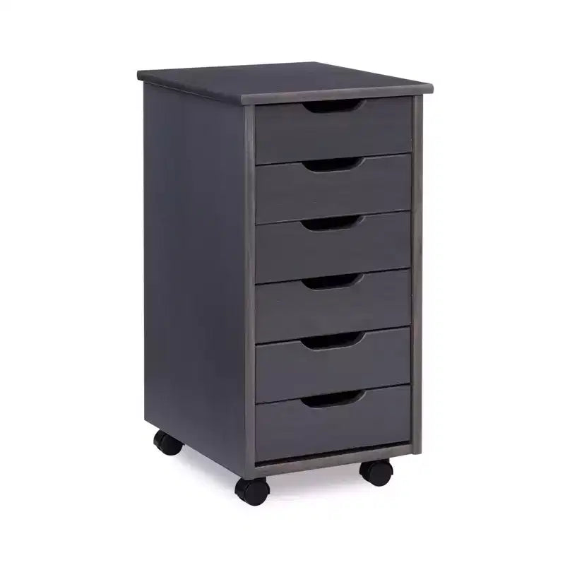Carrello contenitore a 6 cassetti con rotelle