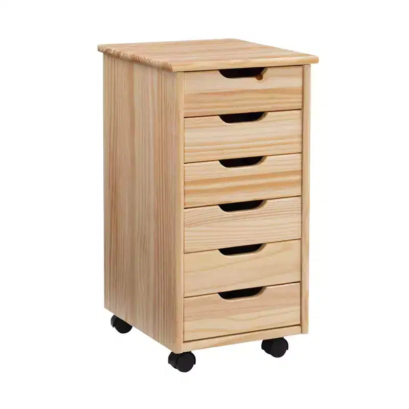 Carrello contenitore a 6 cassetti con rotelle