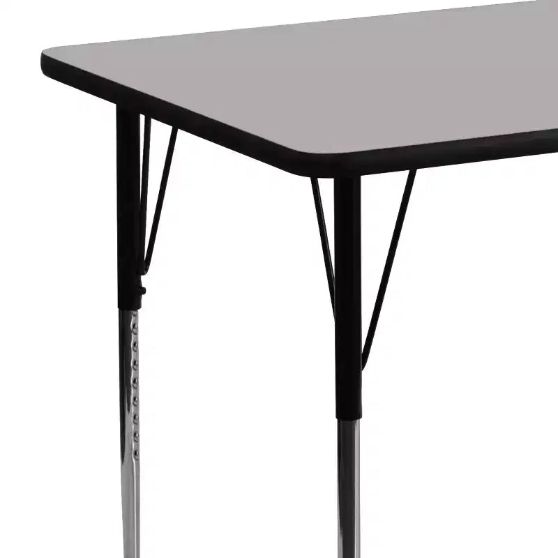 Tavolo per attività rettangolare 24"L x 48"P con gambe regolabili