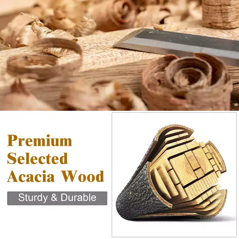 Set di mobili da giardino Costway 8 pz in legno di acacia con cuscini spessi, divano a due posti, bianco sporco/turchese/grigio