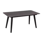 Flash Furniture Kierra Set 4 Pezzi da Conversazione Nero per Ogni Stagione con Cuscini Grigi Sfoderabili e Tavolino da Caffè in Metallo