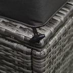 Set di divani Outsunny a 6 pezzi in rattan PE da esterno, set di mobili da conversazione componibili in vimini per patio con cuscini e tavolino da caffè
